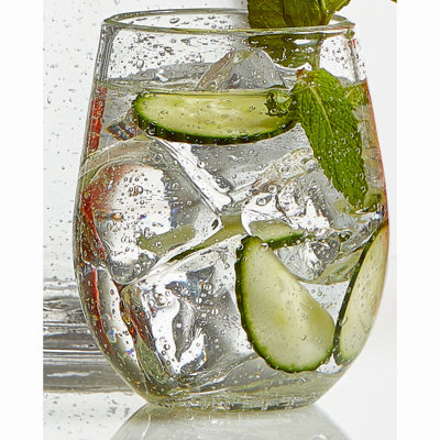 Eradu 14 oz. Handmade Stemless Wine Glass