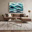 Art mural sur toile bleu-1014311011