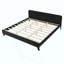 Lit en bois de pin massif, stable et durable, aucun sommier requis