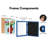 Wiedeman Kids Art Frame 10 x 12.5” with 8.5 x 11” Mat - Composite Wood with Glass (Set of 2)-828873365