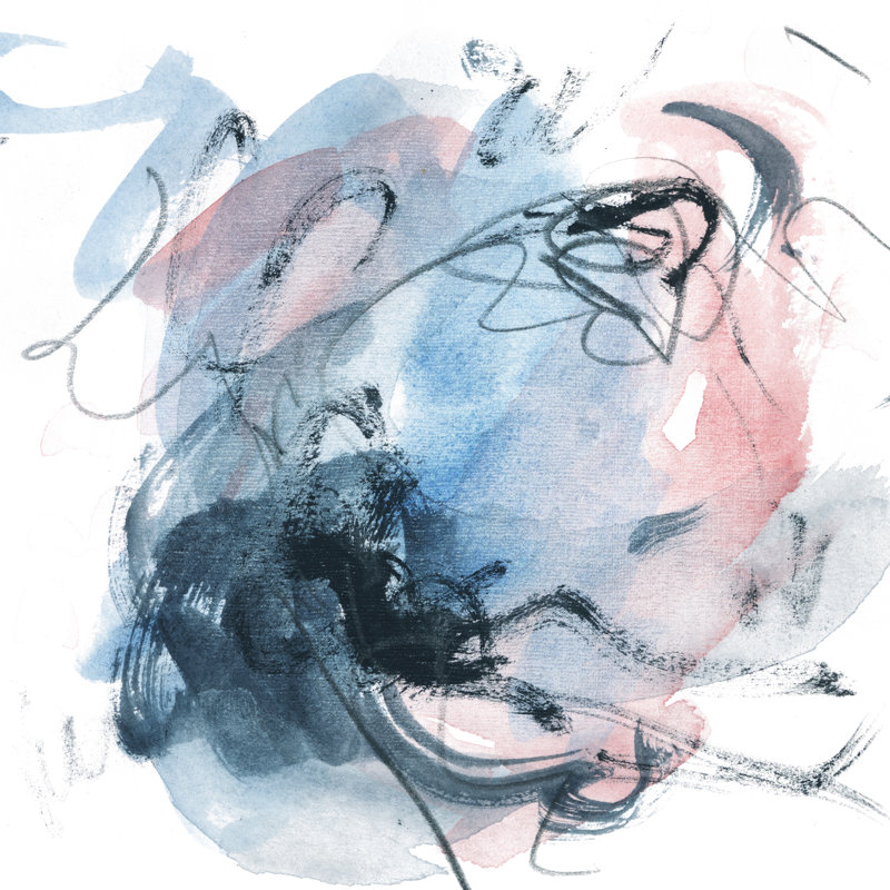 Abstracted Blues I by Melissa Wang - Wrapped Canvas Painting, 76cm H x 76cm W