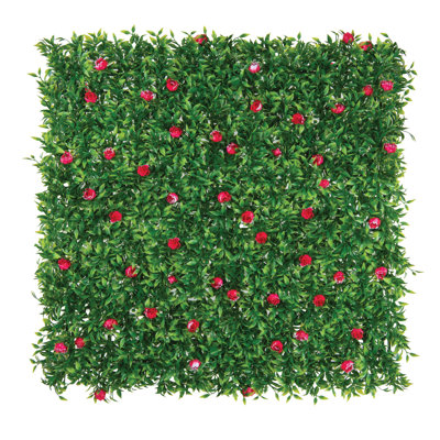 Pink Rose 20"x20" Foliage Panel 12 Pcs