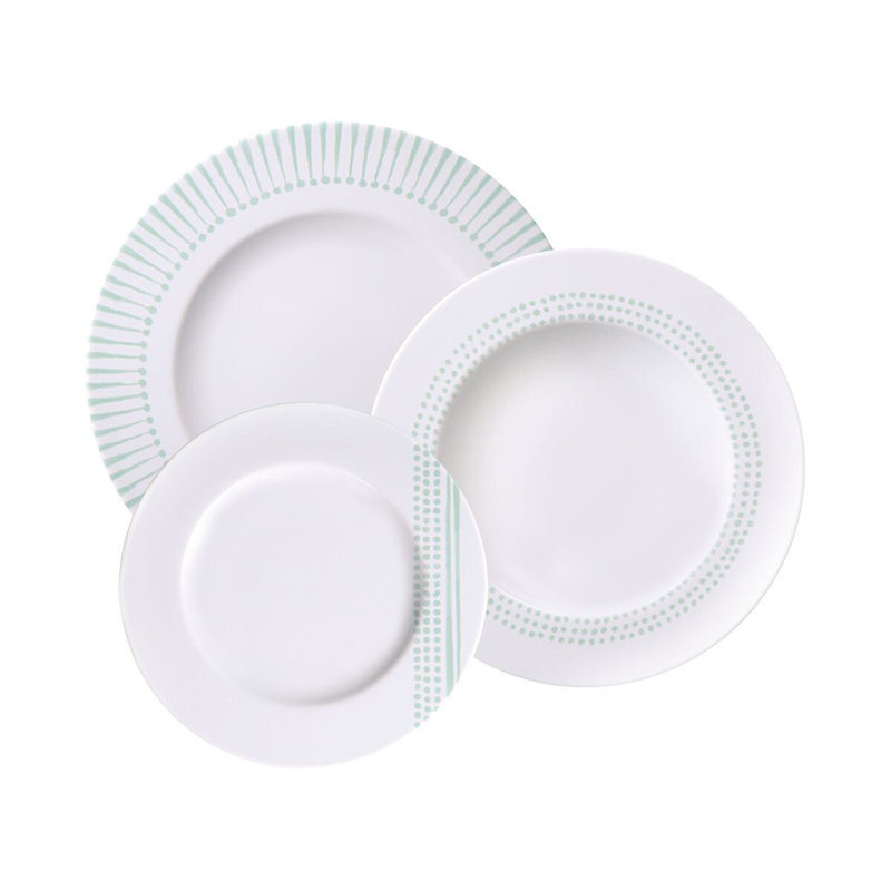 12 Piece Porcelain Dinnerware Set - Service for 4