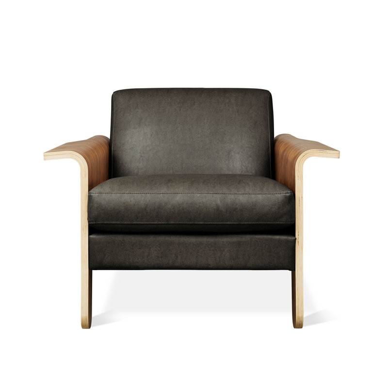 Chaise Lodge, Vegan Appleskin Leather Licorice