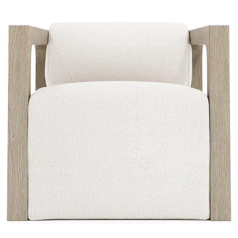 Leilani Outdoor Teak Swivel Lounge Chair, Sea Oat