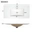 Meuble-lavabo sur pieds 36 po style Shaker