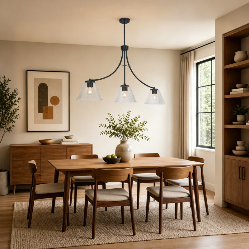 Breely 3-Light 42.1"W Oversized Dimmable Kitchen Island Pendant