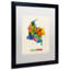 « colombie map », impression encadrée-40185146-22541596
