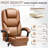 Laurren Reclining Office Chair with Massage, Ergonomic Executive Chair with Foot Rest-1987002435