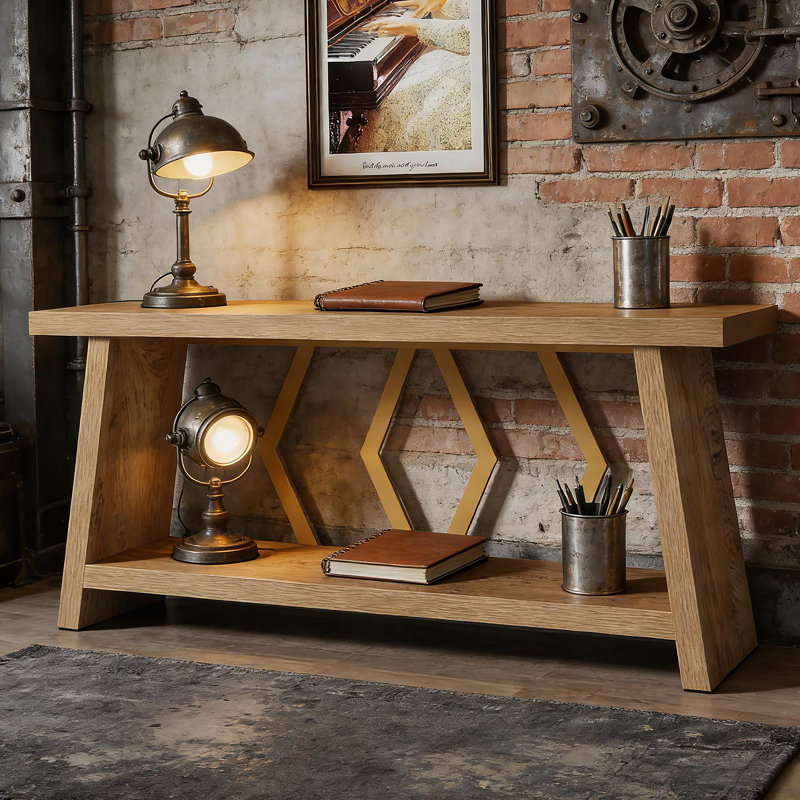 Sofa Table,Storage Console Table,Entryway Table, Wood