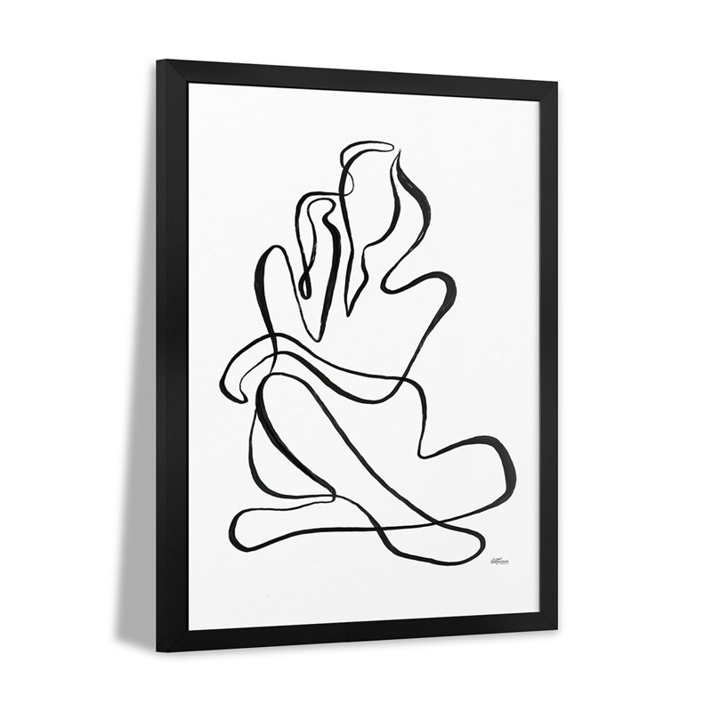 Ligne continue - reproduction d'art mural - affiche de galerie, H 24 po x l 16 po