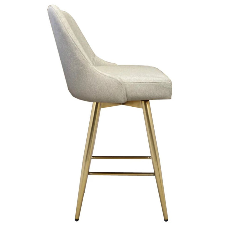 Tabouret Mid-Century, Beige