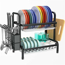 https://assets.wfcdn.com/im/12331911/resize-h210-w210%5Ecompr-r85/2101/210173947/2+Tier+Black+Dish+Drainer+Rack%2C+Stainless+Steel+Dish+Drying+Rack+Kitchen%2C+Dish+Drainers+Draining+Board+With+Drip+Tray%2C+Rust+Proof+Large+Dish+Rack+Washing+Up+Sink+Drainer+Rack.jpg