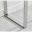 Aditya Chrome and Tempered Glass Console Hallway Table - Modern Design Living Room Table