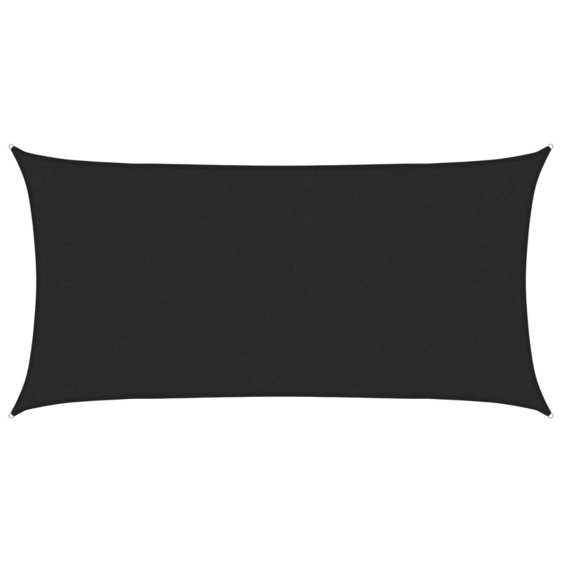 Dakota Fields 450cm W x 250cm D Plastic Cover Retractable Freestanding Awning, Black