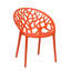 Les chaises de dossier peuvent être empilées avec des chaises en plastique épais avec accoudoirs et des chaises de loisirs creuses pour l'extérieur sur le balcon. (Ensemble de 4)-2090487162