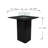 Square Concrete Propane Smokeless Fire Pit Table