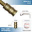 Tringle à rideaux simple réglable 1 po Dja-21683803-21683804