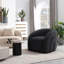 Fauteuil demi-tonneau pivotant rembourré Aunna-249351914