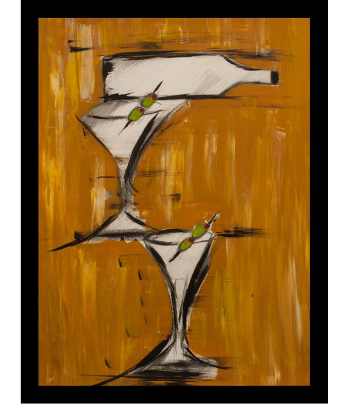 Balance - reproduction de dessin encadrée, H 26,5 po x l 20,5 po x P 1 po
