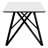 White Dining Table With Metal Base