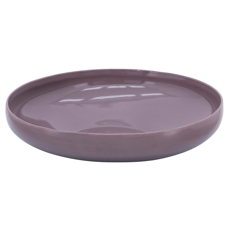 Ensemble de 2 bols de service en grès céramique Union City, H 4 po x l 15 po x P 15 po, Purple