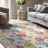 Machine Washable Non-Slip Oriental Area Rug Beige/Yellow/Orange-1491462953