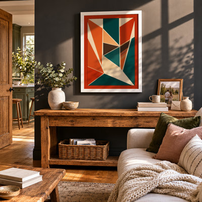 Geometric Radiance Art Deco - Framed Print