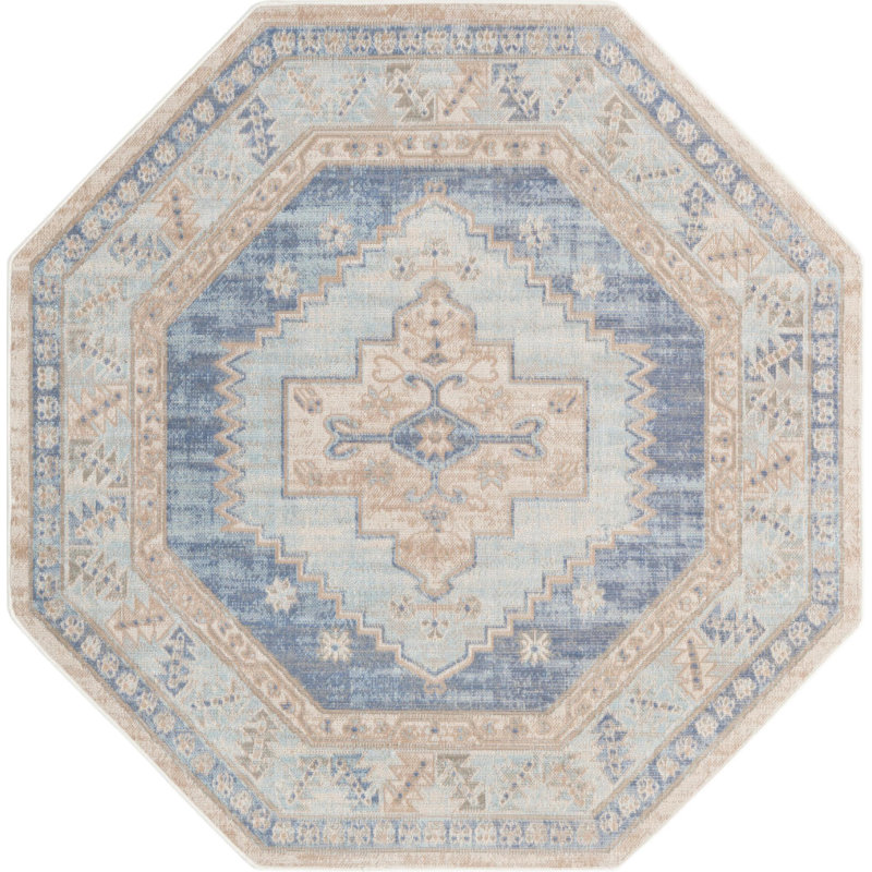 Matthei Oriental Indoor Rug, Octagon 5'3"