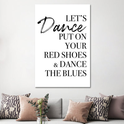 Let's Dance 1 Piece Wrapped Canvas Wall Art