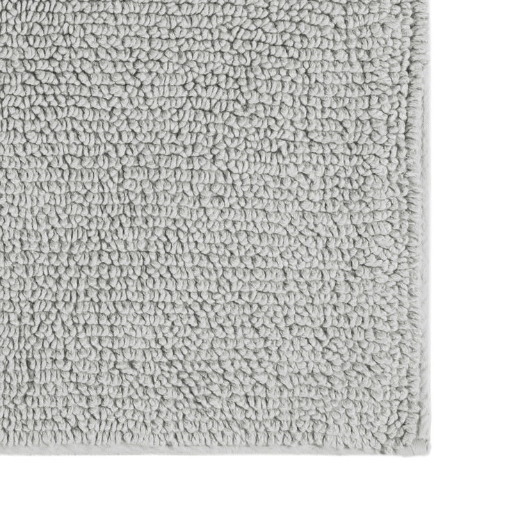 Shop Feather Touch Reversible Bath Rug Grey, Bath Rugs