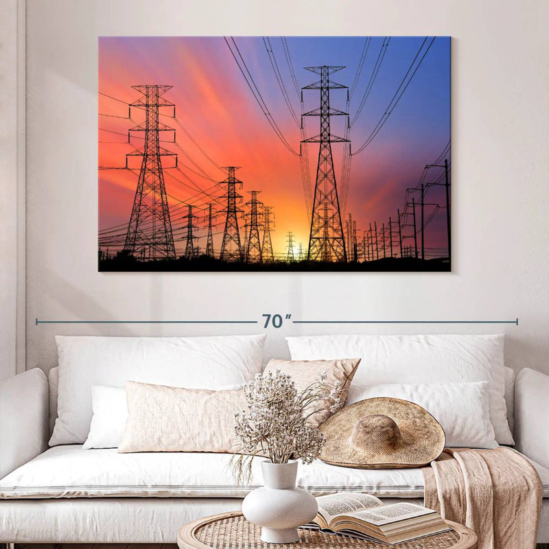 Lilie Electricity Pylons, 34" H x 51" W