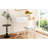 43.3" White Makeup Vanity With Stool, Flip-Top Mirror And Three Drawers, Fashionable Exquisite Beauty Table Dressing Stylish Functional Desk-982440914