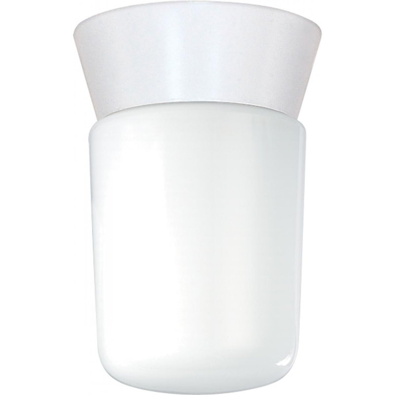 Plafonnier encastré d'extérieur 1 lumière Olmos, blanc
