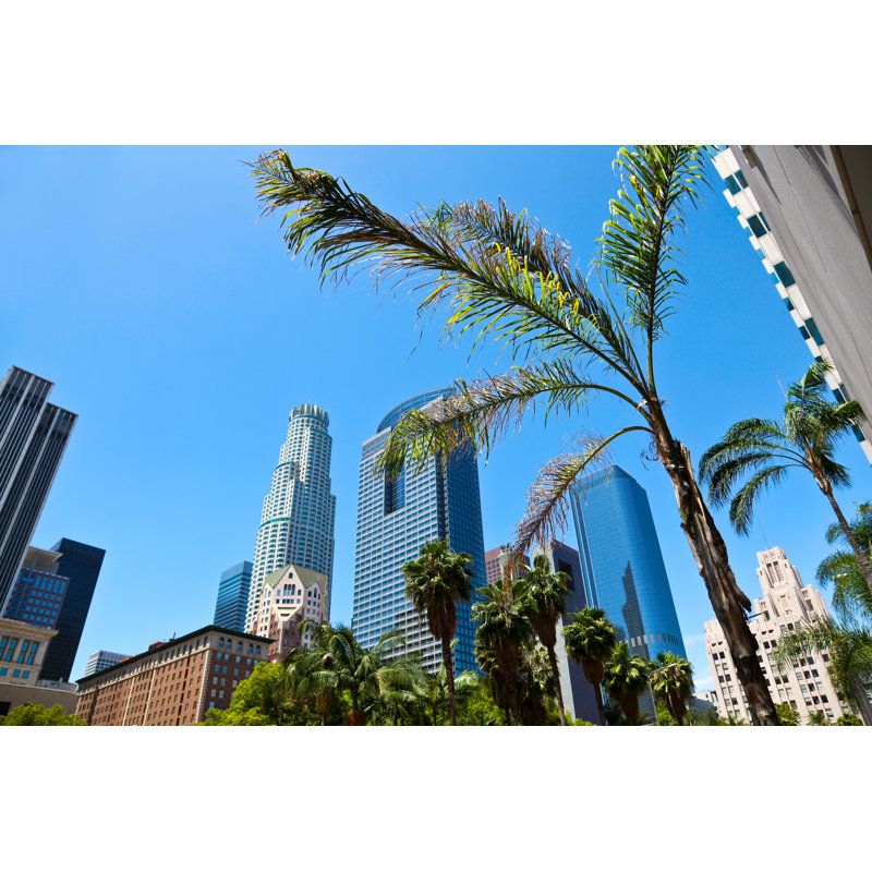 Los Angeles Downtown by Egdigital - Wrapped Canvas Print, 30cm H x 46cm W