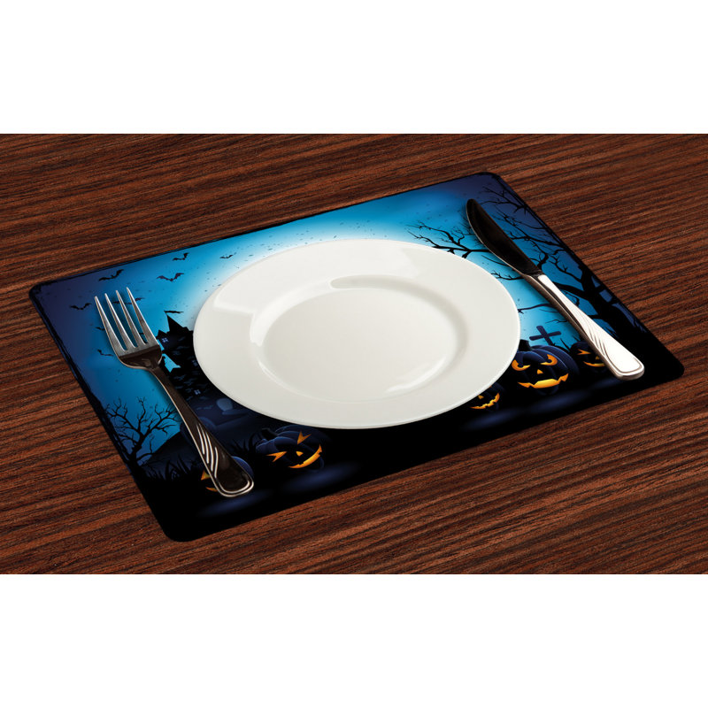 Glinda Polyester No Pattern Rectangle Placemat