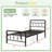 14 Inch Bed Frame with Headboard and Footboard-2071340123