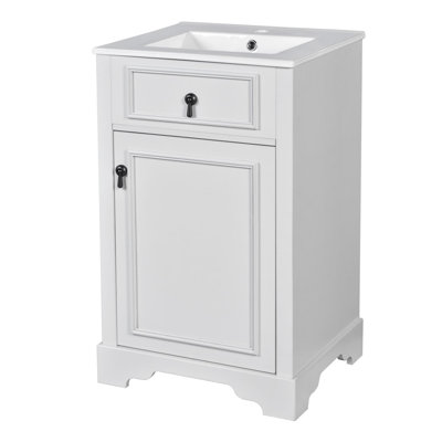 Meuble-lavabo de 20 pouces avec lavabo en céramique