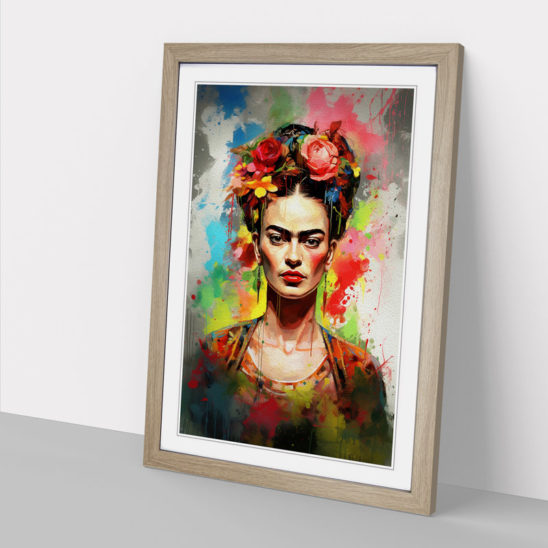 Single Picture Frame Print on Wood, 34cm H x 25cm W, Oak Framed