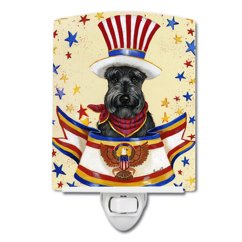 Veilleuse en céramique Poodle USA, Scottie