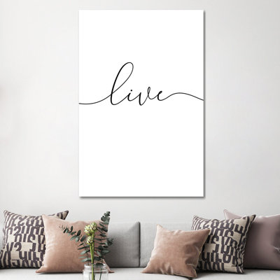 Live by Nouveau Prints - Wrapped Canvas Gallery-Wrapped Canvas Giclée