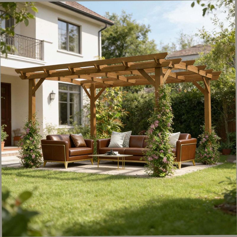 Pergola arquée, treillis de jardin pour l'extérieur