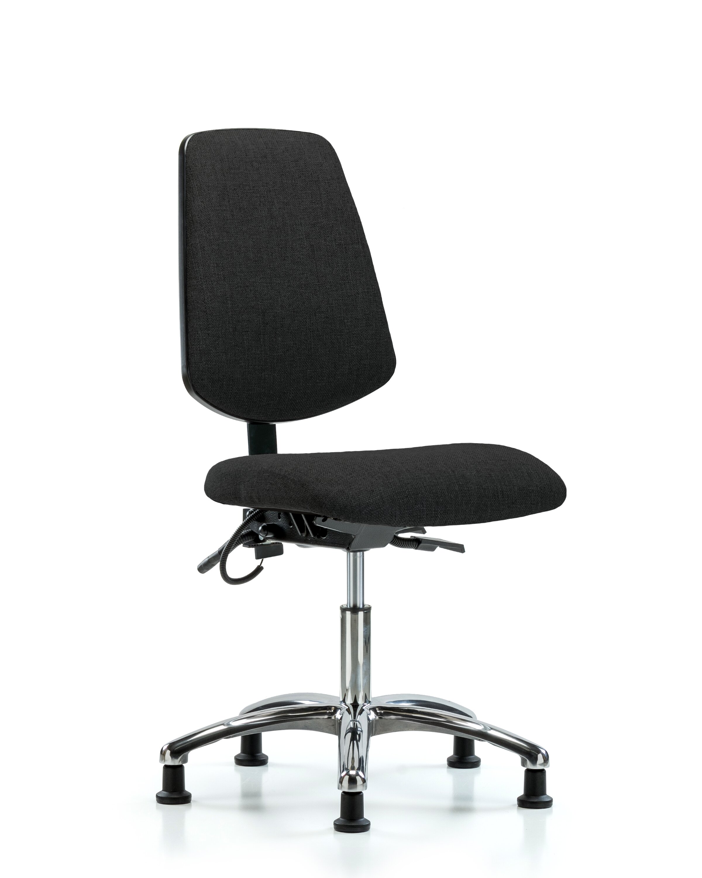 Jakayla ESD Chair Symple Stuff Customization: Not Included, Upholstery Color: Black, Casters/Glides: Glides