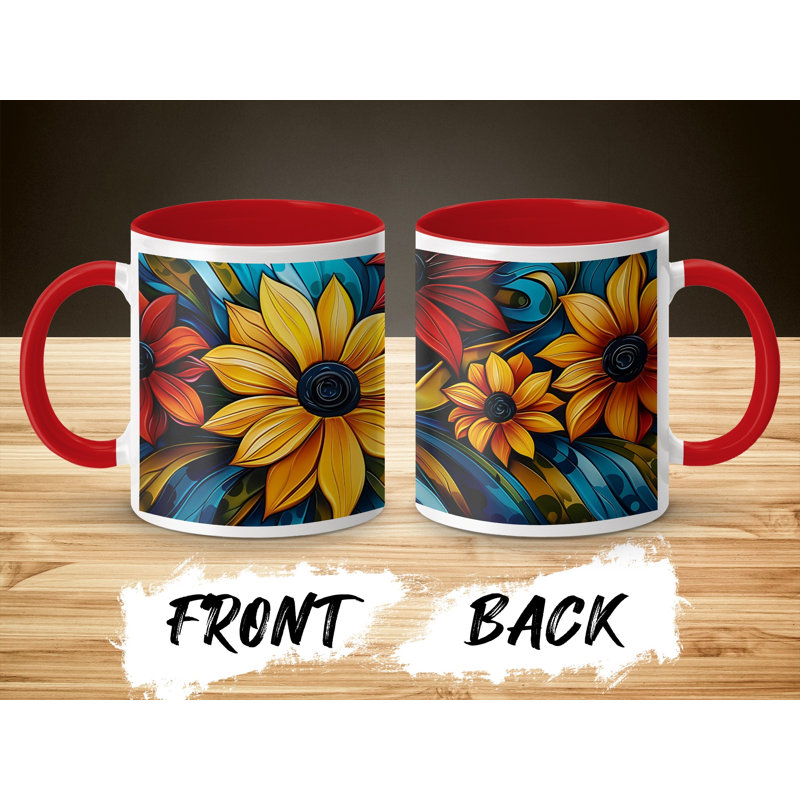 Ceramic Coffee Mug, Red