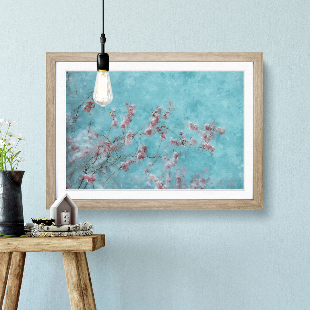 Beautiful Pink Cherry Blossom Tree - Picture Frame Painting Print