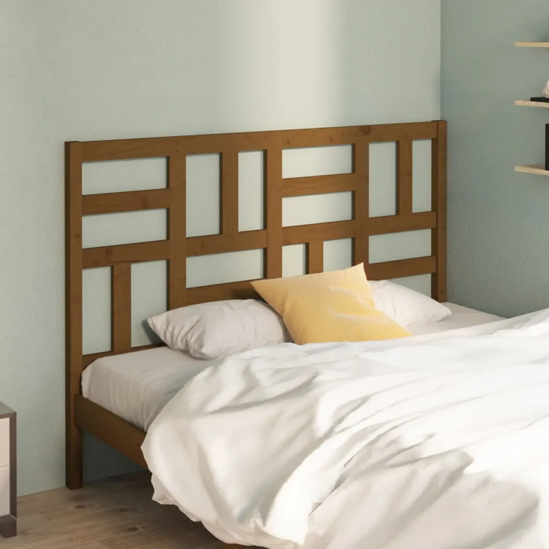 Mendelson Solid Wood Slat Headboard, 190 x 90 cm, Brown