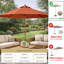 Auvent de remplacement pour parasol rond 9 '9 baleines en terre cuite-196092336