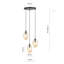 Edelie 3 - Light Black Cluster Pendant-2025140904