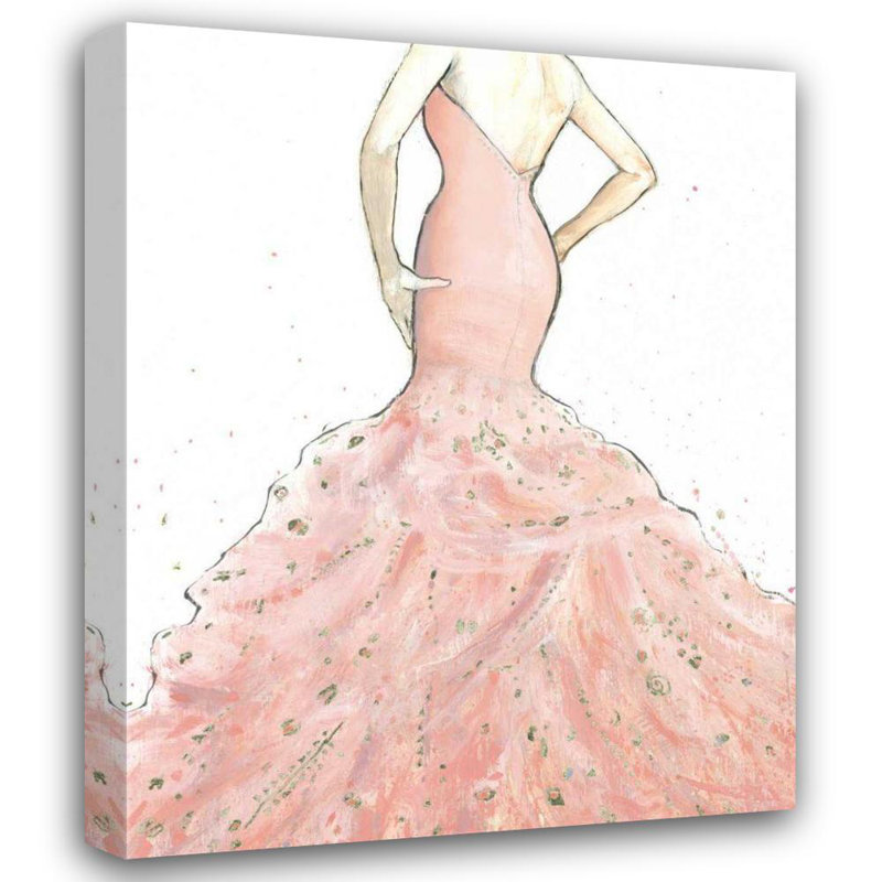 House of Hampton Fabiano, Marco Gallery Wrapped Canvas Art Titled: Dazzling Diva Light Crop, 44" H x 36" W