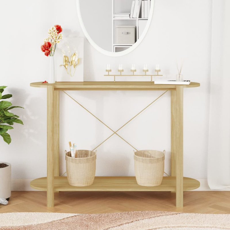 Ahmarion 110cm Console Table, Light Brown
